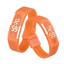Superior New Fashion Men and Women Rubber LED Watch Date Sports Bracelet Digital Wrist Watch July10