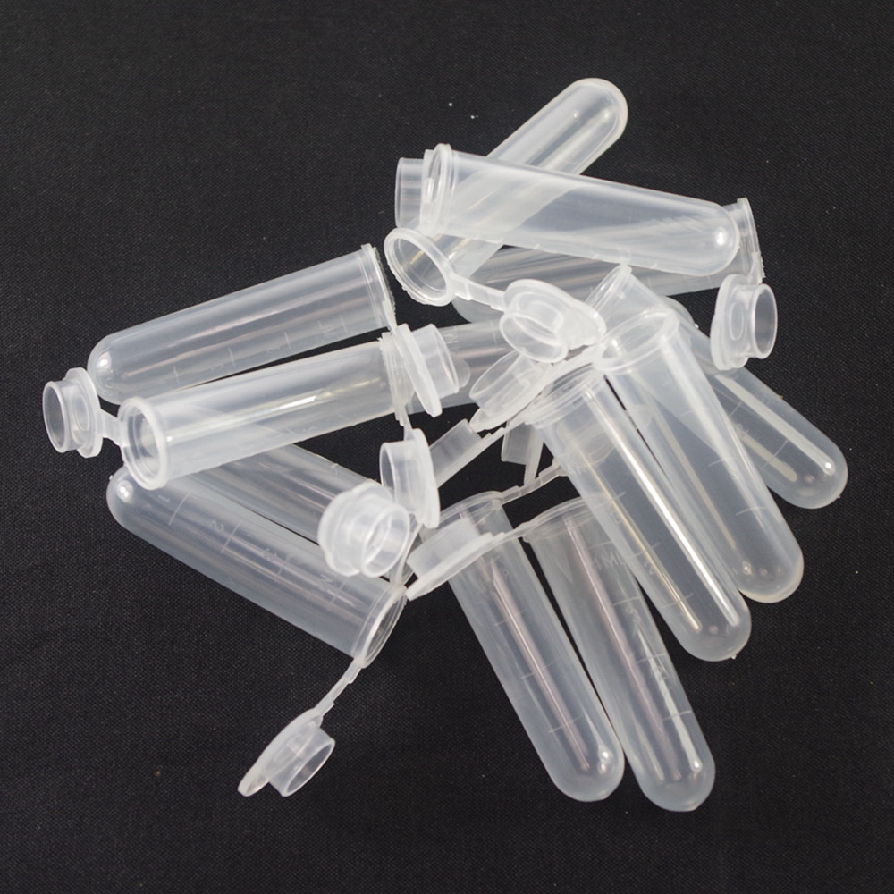 Plastic test tubes centrifuge tubes 5ml round bottom lot300 free shipping