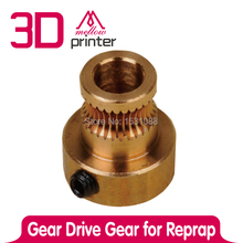 5pcs/lot New For Reprap 3D printer Feedstock Wheel Extruder Gear Hobbed Gear Drive GearFree shipping