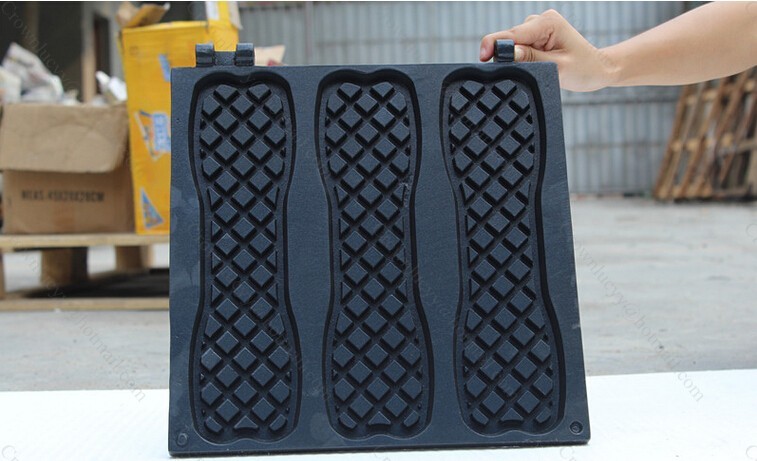 Description Picture 6 of itemNew Design Shape Stainless steel electric Waffle maker machine; waffle pan