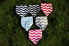 Wholesale minky chevron Baby Towel Toddler Newborn Triangle Scarf Girls Feeding Smock wear Infant Bandana bibs Burp Cloths