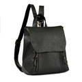 Preppy Style Fashion Simple Backpack Women Solid Color Plain Soft Bag Side And Backside Zipper Pockets