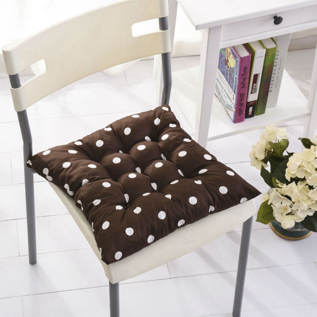 Decor Throw Pillow Durable Polka Dot Chair Cushion Garden Dining Home