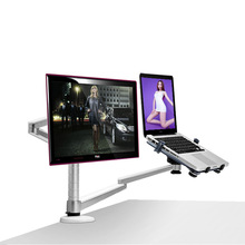 Склад в Китае OA-4S алюминиевого сплава рабочего двойная рукоятка Dual Monitor держатель полный движения светодиодный экран крепление руку рот... доставка по Украине Заказать из Китая OA-4S алюминиевого сплава рабочего двойная рукоятка Dual Monitor держатель полный движения светодиодный экран крепление руку рот... в Украине