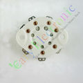 Wholesale and retail 4pc 7pin Ceramic vacuum tube socket valve base Fr 832A 5894 FU 29