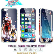 B2CASE Hot sale For apple iphone 5 5S SE Screen Protector Slim Front+Back fashion cool cartoon style sticker Film + Retail Box