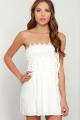 White-Strapless-Lace-Skater-Dress-LC22251-1