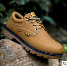 2015 autumn Winter Men s ankle boots martin boots desert outdoor Men Boots male climbing shoes