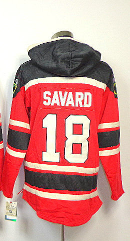 Old Time Hockey 18 Serge Savard Red With A Patch Sawyer Hoody Sweatshirt Lace Jerseys Fleece