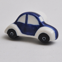 8pcs bus car series Ceramic knob for Kids Children Room cartoon Cabinet Drawer Pull knobs Handle