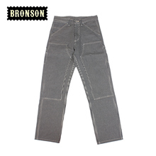 2016 bronson 12oz yarn dyed mens cotton stripe casual pants free shipping