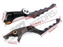 BLACK SKULL ZOMBIE BRAKE CLUTCH LEVER Fit For Honda Shadow 1100 all models 1997 98 99