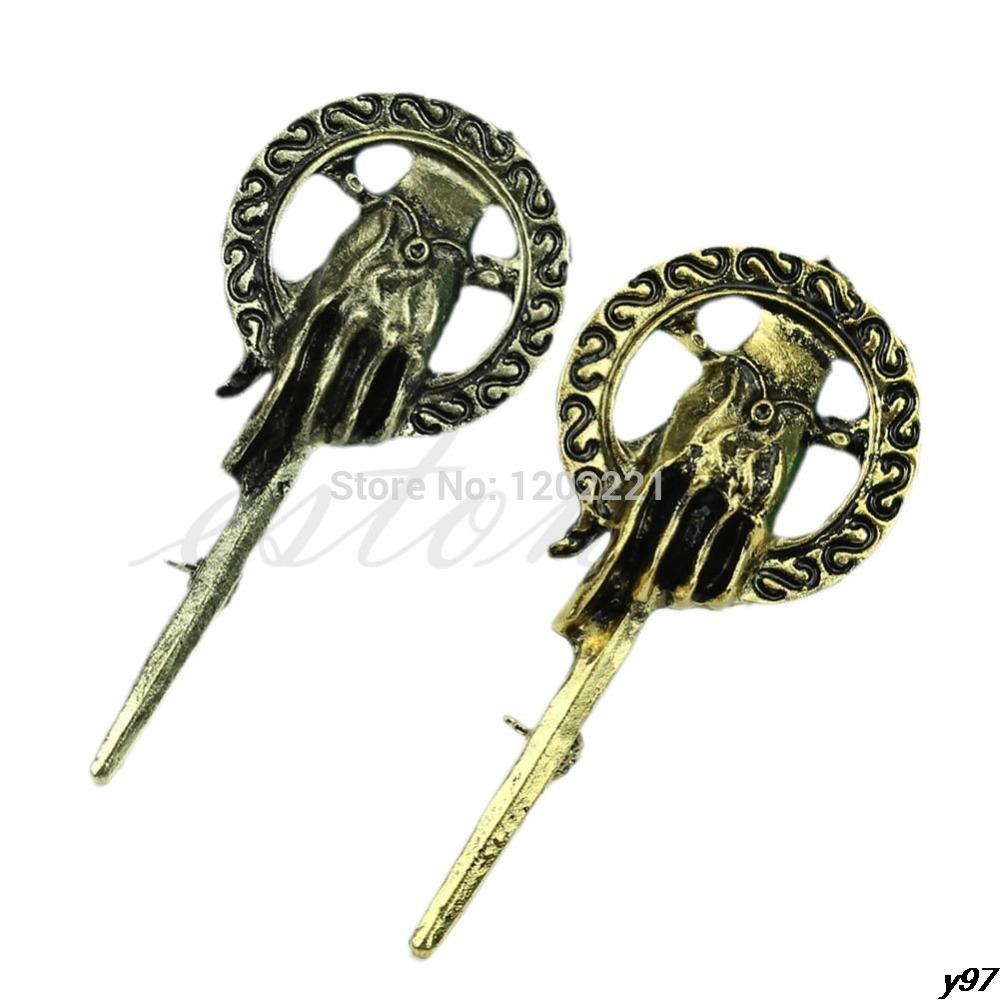 Y97Free Shipping Lapel Replica Vintage Costume Brooch Pin For Game of Thrones hand of The King