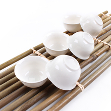 Purely White Porcelain Tea Set Ceramic Gaiwan and Tea Cup Set