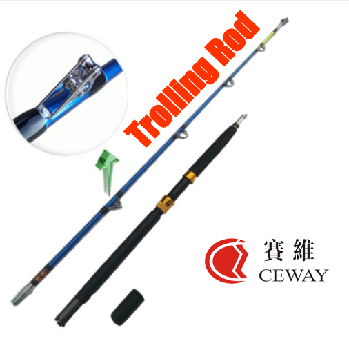 Carbon Fiber Fishing Rods Ultra Super Hard Trolling Rod Spigot Power Jigging Poles Troll Boat Pole Fish Supplies 2 section 1.8m