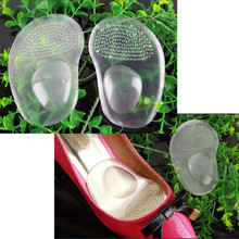 Gel Forefoot Silicone Shoe Pad Insoles Women’s High Heel Elastic Cushion Protect Comfy Feet Palm Care Pads Shoe Accessories