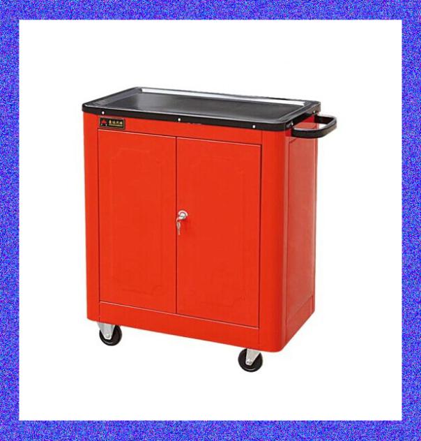 Closed door double door tool cart tool cabinet toolbox trolley aftermarket car care