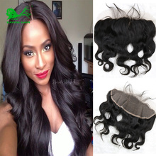 Brazilian Body Wave Lace Frontal Closure 13×4 Full Frontal Lace Closure Bleached Knots Virgin Hair Body Wave Lace Frontal