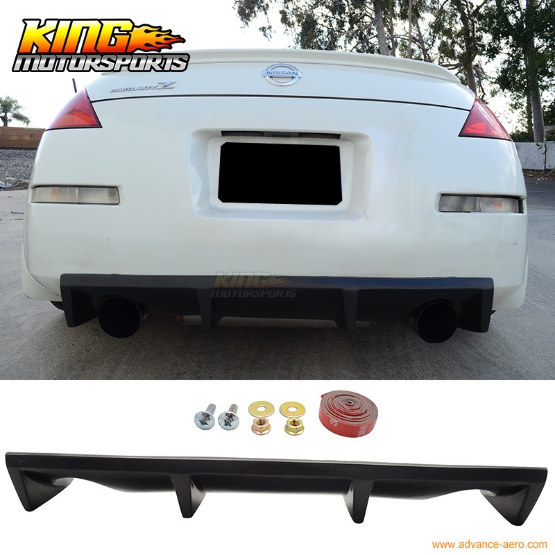 Rear Bumper Diffuser Spoiler Lip Compatible with 2003-2007 Nissan 350Z Z33 Fairlady