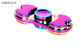 New pattern Colorful Hand Tri Spinner Fidgets Toy Torqbar alloy EDC Sensory Fidget Spinners For Autism