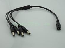 2 1 5 5mm 1 Female to 4 Male Splitter Plug Cable for CCTV Camera cctv