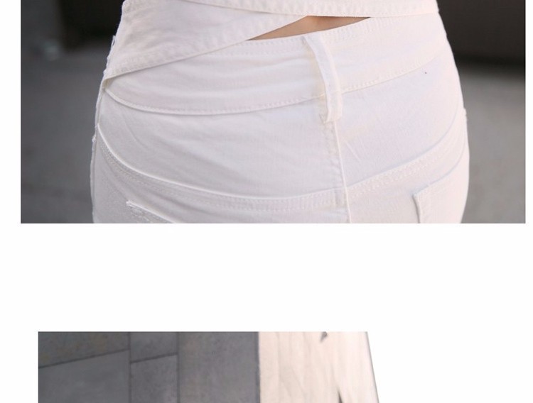 2015 New High Waist Shorts Summer Women Black White Slim Sexy Denim Shorts Plus Size Short Jeans Feminino (10)