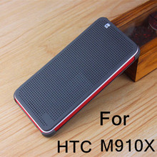 With Auto Sleep Wake Function For HTC Desire Eye M910X Dot View Flip Case Cover Silicon Dot Matrix view smart Phone Case
