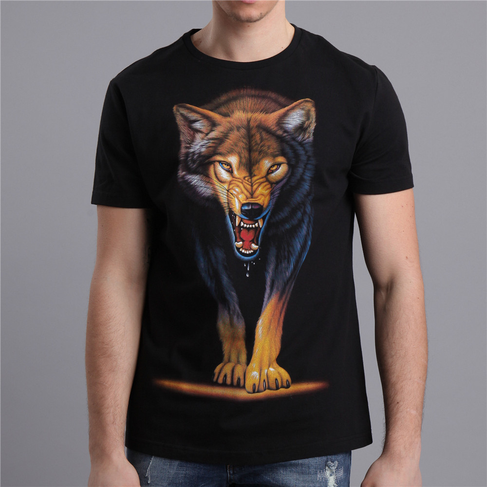Fashion Marvel Man Black Cotton 3D Print T shirt Men New Style Summer O Neck Tops