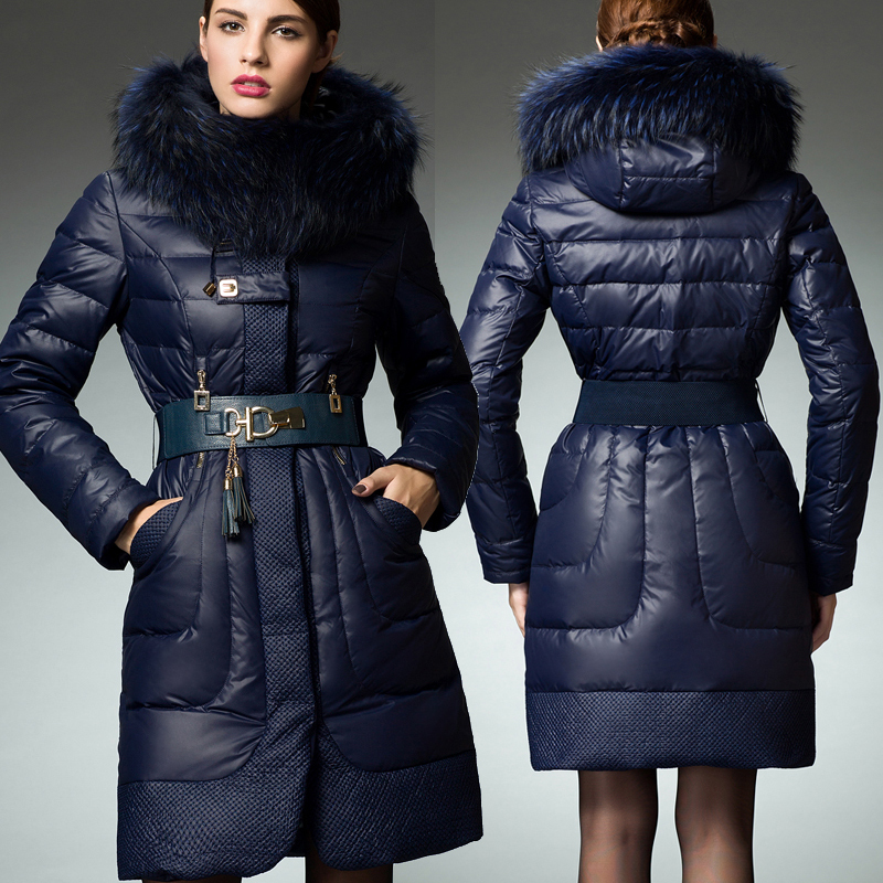2016 winter jacket women Down Jacket coat irrgeular high collar ...