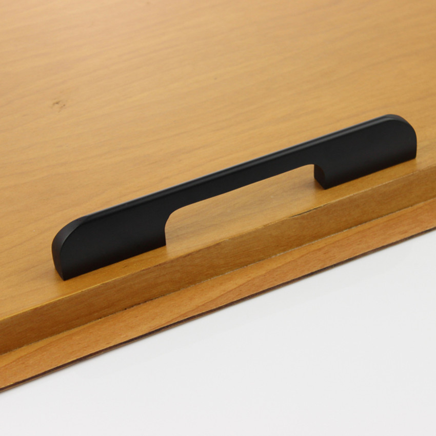 10pcs free shipping 96mm black modern simple furniture handles black drawer kitchen cabinet dresser door pulls handles knobs