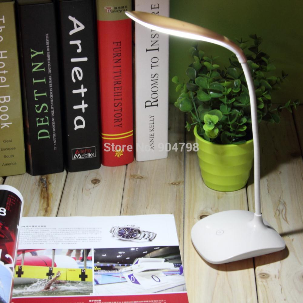Adjustable USB Rechargeable Touch Sensor LED Reading Light Desk Table Lamp