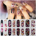 1sheet Charming Nail Art Sticker 3d Broken Glass Adhesive Nail Decals DIY Beauty Nail Decoration Tools
