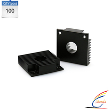 100 Pcs/Lot 3D Printer Parts Makerbot MK7 / MK8 40*40*11mmHeatsink Cooling Fin Aluminum Heat Sink Extruder Motor by DHL or Fedex