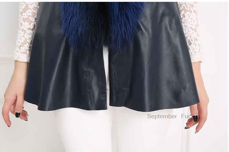 leather and fur collar waistcoat for women (11)