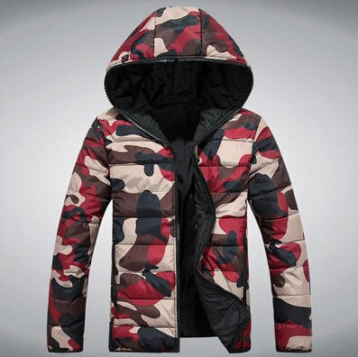 Big Size Lovers Clothes Men Winter Jacket Men Active Parka Male Hooded Collar Camouflage Outdoor Coat