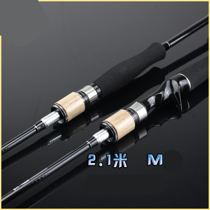 2.1M M Power Baitcasting/Spinning Carbon Lure Fishing Rod