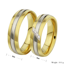 1pcs New Fashion Stainless Steel Cute High Quality Couple Rings For Men Women Lovers Wedding Engagement