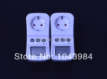 2 unids/lote EU Plug eléctrica de ahorro de energía eléctrica consumo analizador del Monitor con Factor de potencia Display LCD
