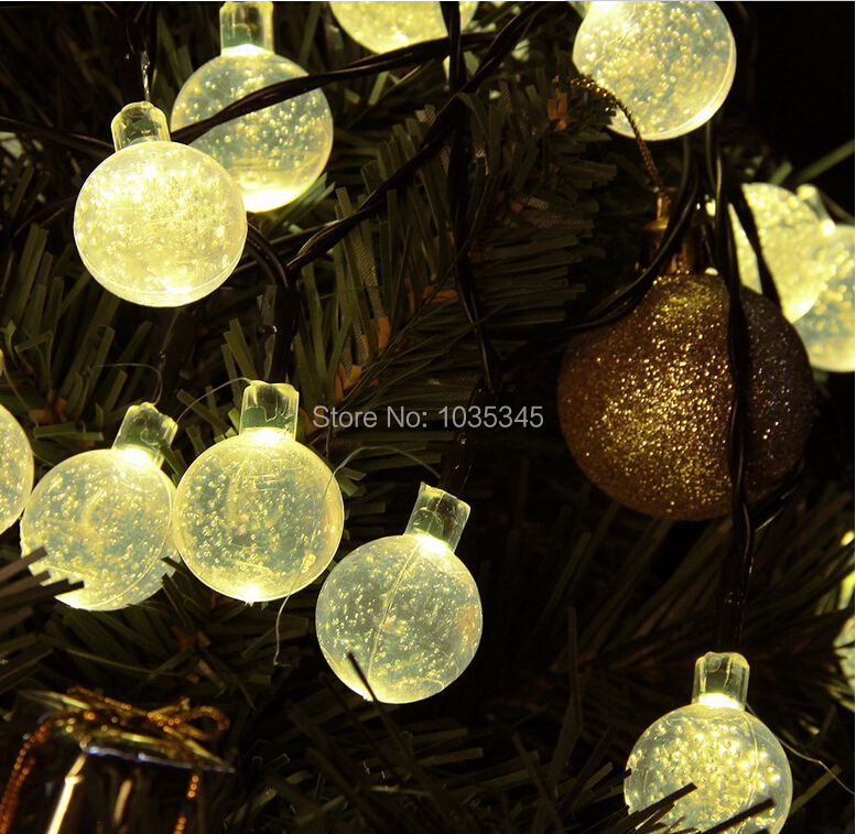 20 led solar powered outdoor string lights crystal ball 20 led solar powered outdoor string lights crystal ball
