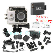 Two batteries Action Sport Videos camera Wifi 2.0 Screen Sports extreme mini cam recorder go marine diving pro 1080P HD DV
