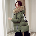 Plus Size M 5XL New 2016 Thick Jacket Women Parka Winter Hood Outerwear Down Coat Slim