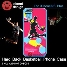 Cute Candy Pink & Blue Cool Colorful Basketball Man Mobile Phone Accessories For i Phone for iPhone 6 Back Cover For iPhone6 4.7