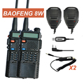 Walkie Talkie Pair Baofeng UV 8HX VHF UHF Radio 50KM Sister Baofeng UV 5R 8W GT