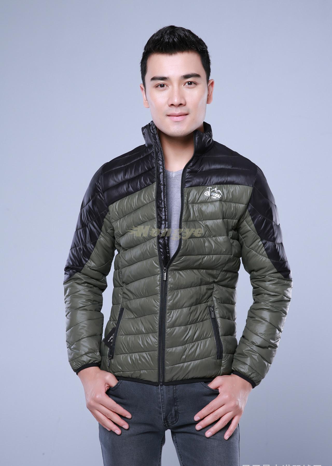 NEW 2015 Winter Men s Clothes Brand Men Down Jackets Cotton Contrast Color Mens Wadded Jacket