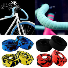 Hot Sale! 2015 New Arrival High Quality Colorful Cycling Handle Belt Bike Bicycle Cork Handlebar Tape Wrap +2 Bar MBI-33