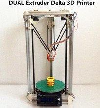 2016 upgrade He3D high quality reprap 3d printer with Dual Extruder delta 3d printer DIY kit