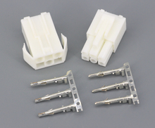 50 Sets EL-6P Small tamiya Electronic connector 4.5mm spacing, EL4.5-6P Multipole Connectors Male and Femal Plug + terminals