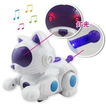 Electronic Pets Robot Cat Battery Operated Toy Music Singing Lights Up Electronic Walking Pet Cat Brinquedos for Children Kids 4
