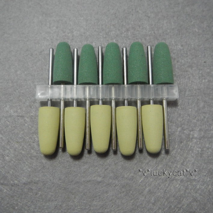 1Set/10pcs Dental Polishers Resin Base Acrylic Polishing Burs