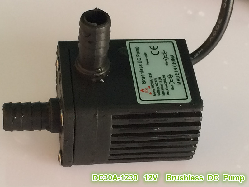 Free shipping New model DC30A-1230 240LPH 3M 4.2W Micro Brushless DC Pump Waterproof Submersible